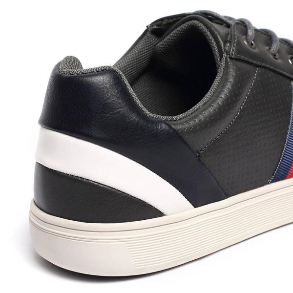 Black Antiskid Men'S Breathable Casual Shoes PU Upper