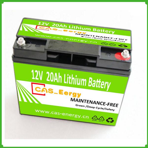 Rechargeable 12V 20Ah  lithium li-ion lifepo4 battery pack for solar lights