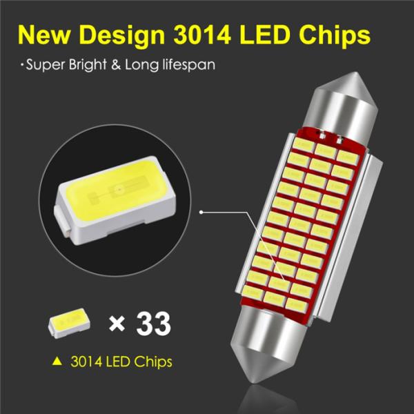 DC 12V 3.5W 6000K C5W Automotive Interior Light Bulbs