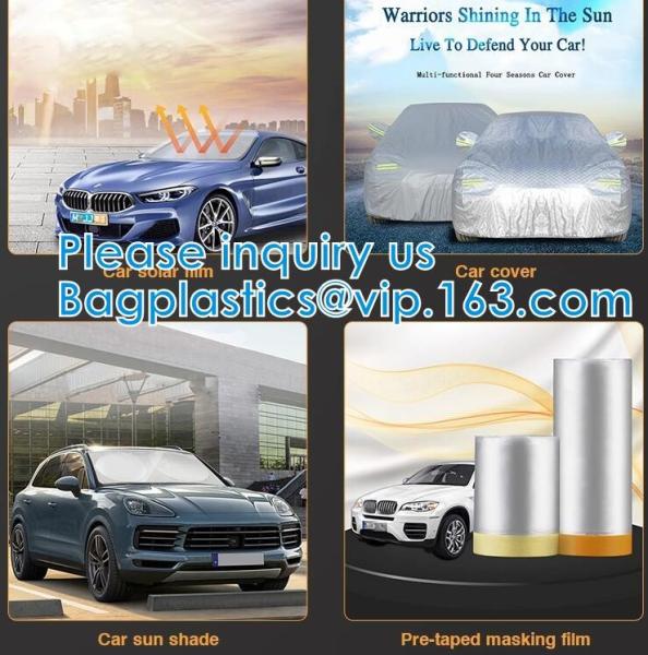 Pe Plastic Masking Film For Auto/Car/Boat Painting Plastic Masking Film For Car Painting Car Protective HDPE Film
