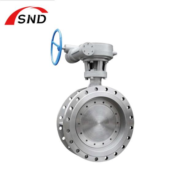 CF8 Turbine Large Diameter Butterfly Valves Stainless Steel