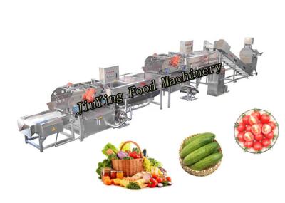 Limpeza industrial e máquina de secagem para a capacidade do vegetal e do fruto 1-3T/H
