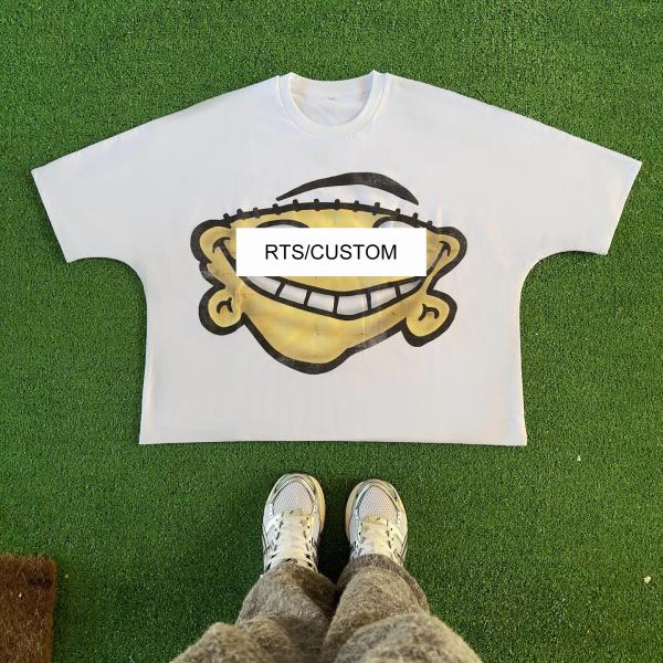 Men's and Women's Oversized T-shirts with Custom RTS Graphic Print in 100% Cotton