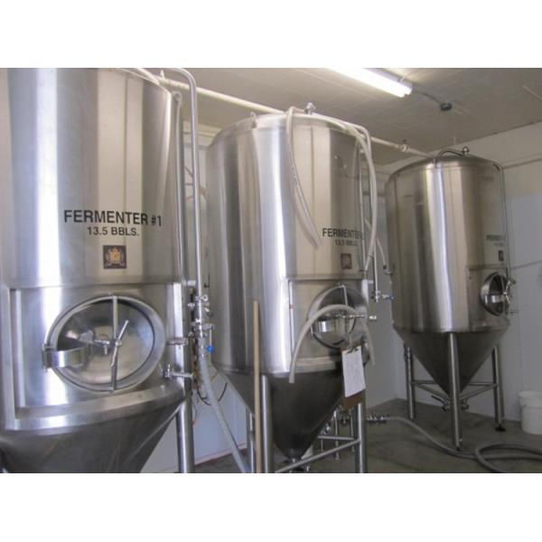 Food Grade SS304 / SS316 Beer Fermentation Tank 15-70Kw Or Customized Power