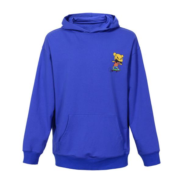 Blue Color Hip Hop Fashion Hoodies Flat Knitted Technics Single Gross Weight 0.4 Kg