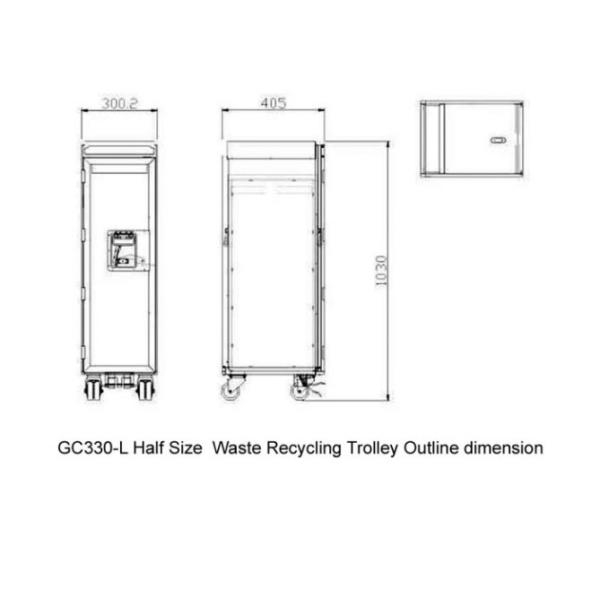 Вагонетка/воздушные судн летной еды половинного размера атласа обслуживают вагон
