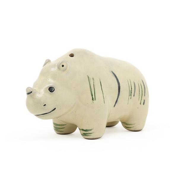 Голубой 3D-образный животный керамика каменное изделие Соль и перец с декалом на глазуре