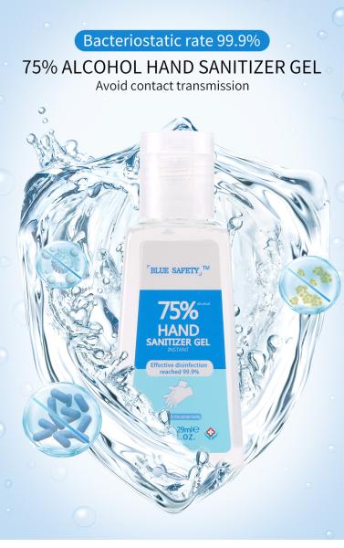 29ml Antiviral Hand Gel 75 Percent Alcohol Portable Disinfection Sanitizer