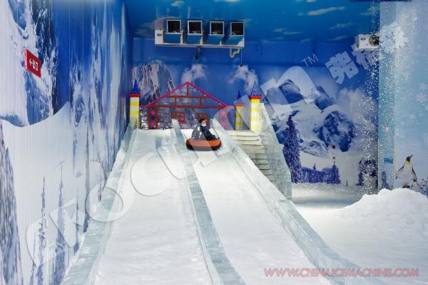Máquina de fazer neve de tamanho de gelo personalizado FAS-650G Perfeito para comercial em playground