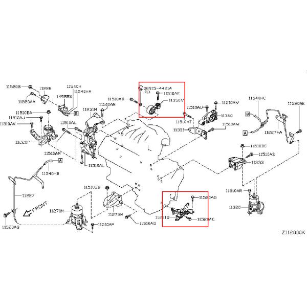 11220JA10A 11350JA100100 Автомобильный двигатель для Nissan Altima Coupe