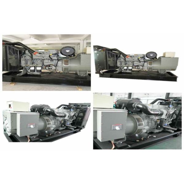 Open Three Phase Industrial Generator Set Silent With 12V DC Electric Starting System