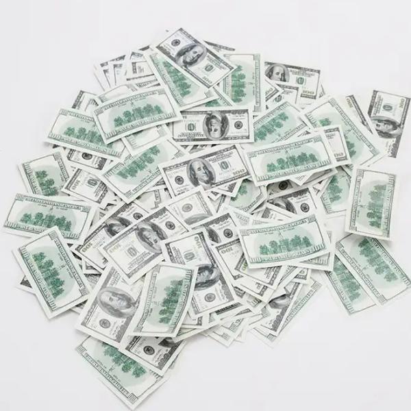 12-36 дюймовый евро денег наполнитель биоразлагаемый доллар вечеринки поппер конфетти пушка