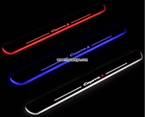 Porsche Cayenne car Moving door Step Pedal welcome light led projection