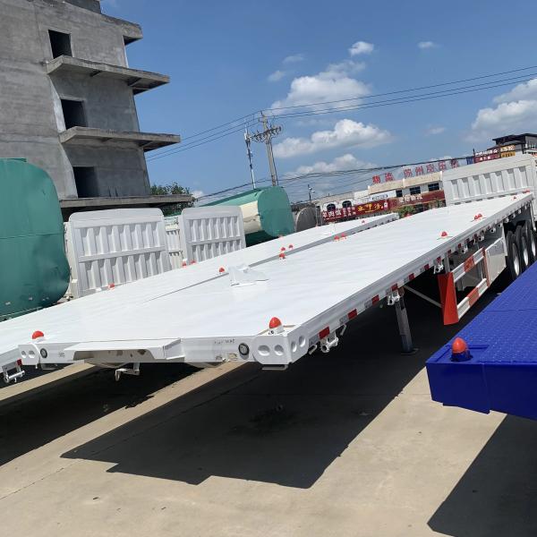 40 Feet 40 Ft Lowbed Semi Trailer Utility 40 Feet Low Bed Trailer Tractor