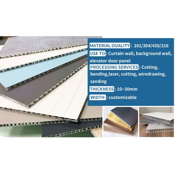 Impact Resistance Stainless Steel Honeycomb Core Customization For Building Envelopes