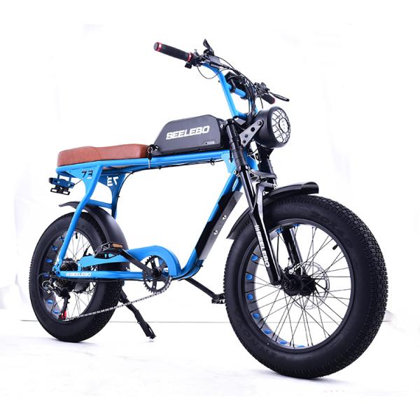 Digital Ebike Hub Motors Bicycle Electric Fat Tire Bike 7speed MTB E-bike Retro Electric Cycle 48V 500W 4.0 Inch Tire E Bike