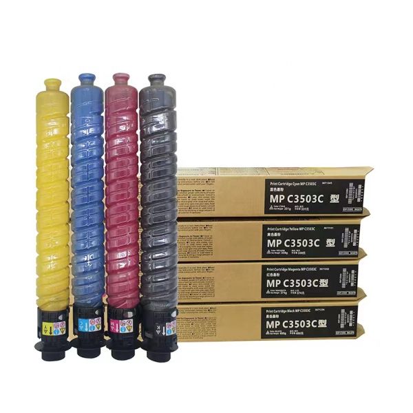 High Quality CMKY Toner Cartridge for Ricoh MP C3503 C3504 C3004 C3003 Copier Printer Spare Parts