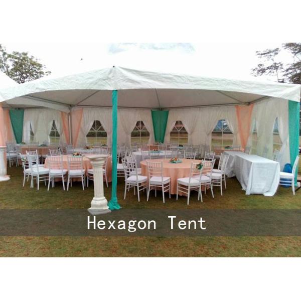 100 People Hexagon 6mx12m Pagoda Party Tent For Small Party