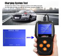 Analizador solar exacto negro Kw600 de la batería del probador OBD2 12v de la batería de coche