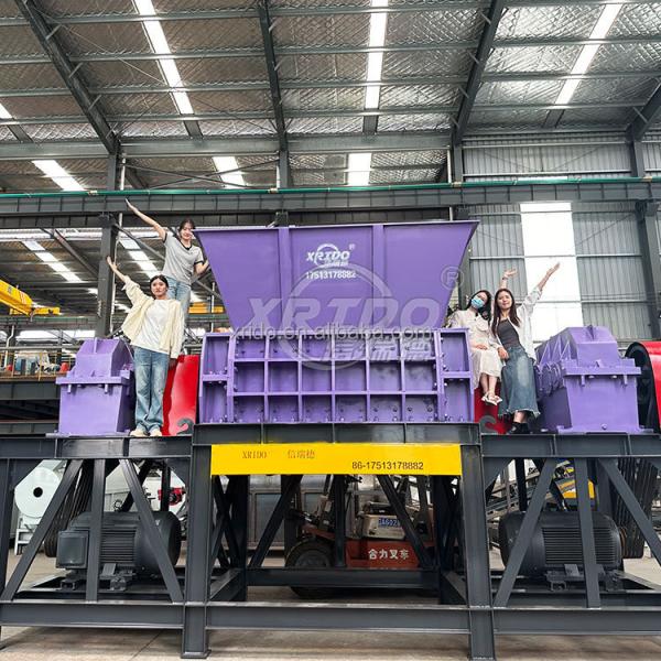 Two Shaft Shredder 300Kg/H-22000Kg/H Aluminum Recycling Machine