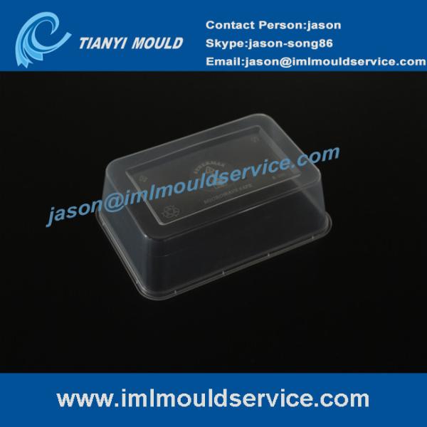 precision disposable lunch containers mould, 750ml rectangular take away lunch
