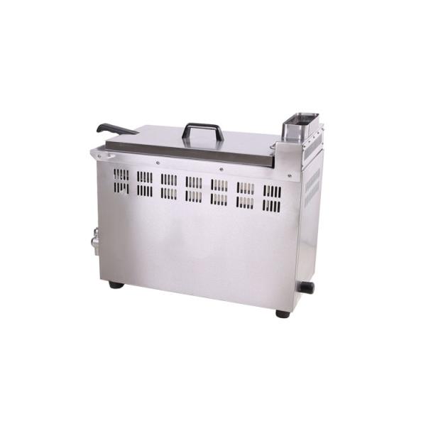 single gas deep fryer 8l gas deep fryer with temperature for restaurant