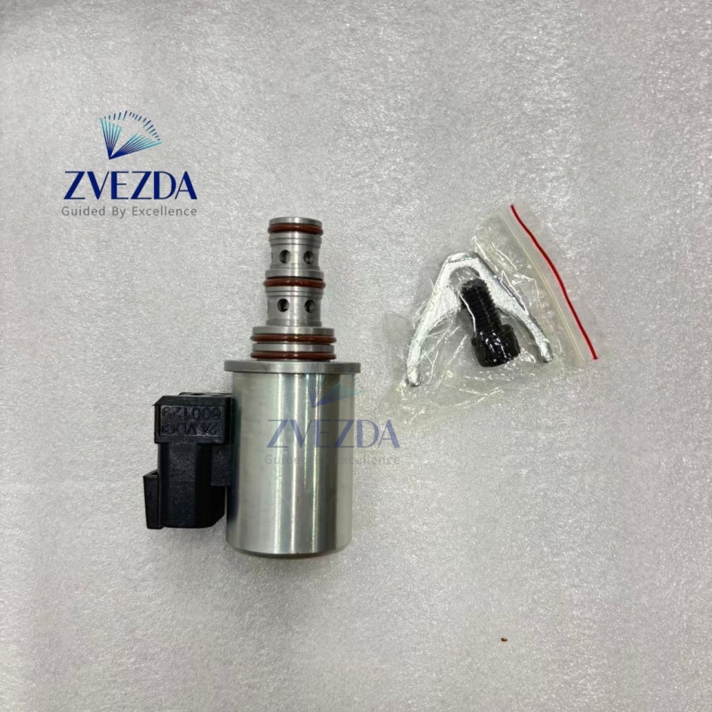 200‑6210  24V Hydraulic Solenoid Valve With Fitting Kit Fit E420E Excavator
