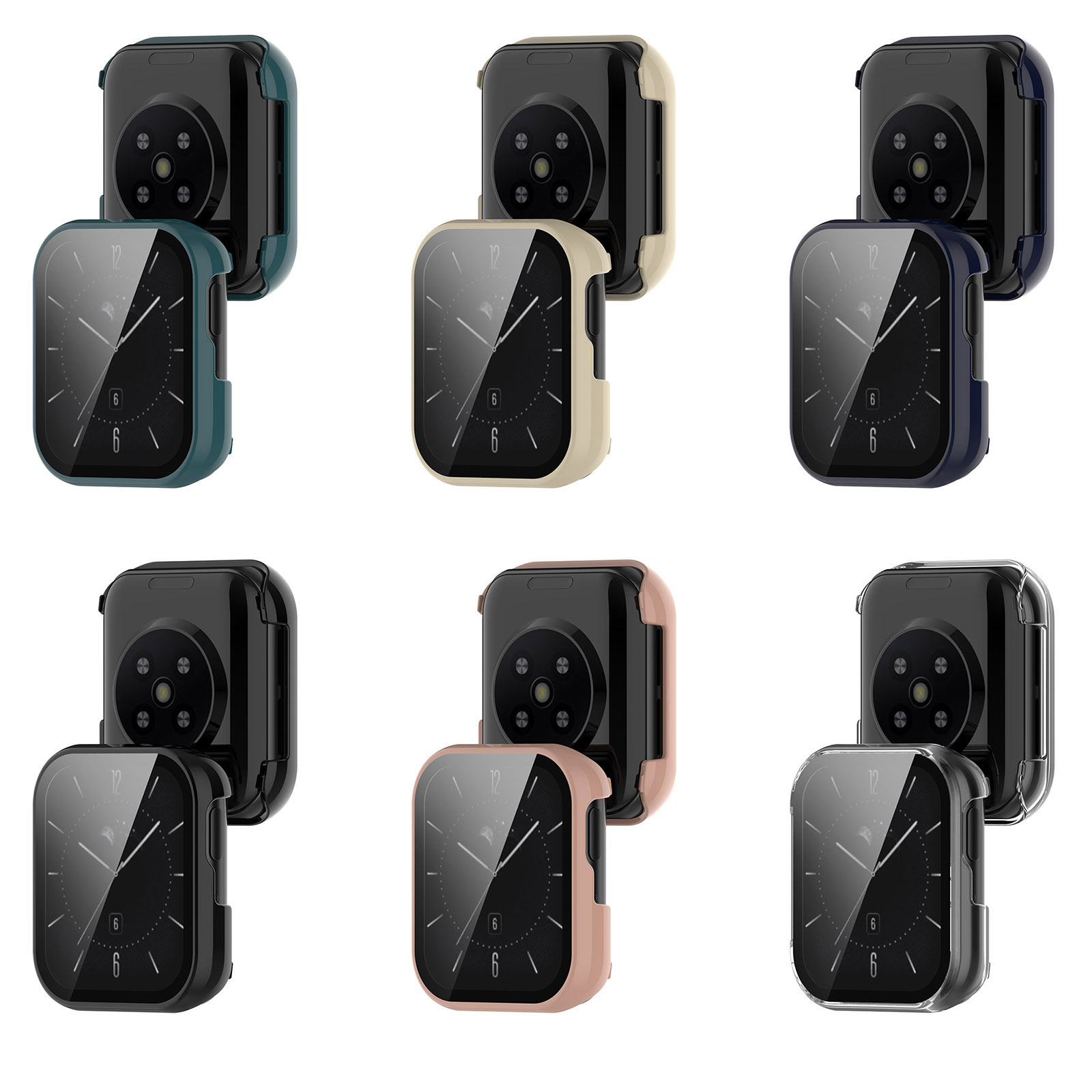 2022 New Design PC Case Integrated Tempered Glass for Oppo Watch 3 Smart Watch Accessories