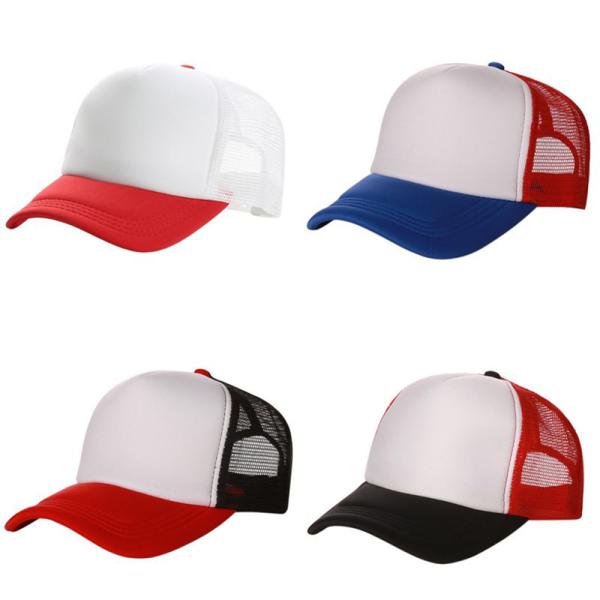 Durable Womens 5 Panel Trucker Cap Sports Style With Logo Printed