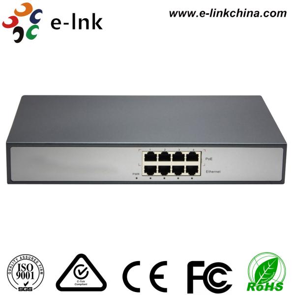 4-Port PoE Injector IEEE 802.3af/at Compliant Fanless Design Wall Mountable