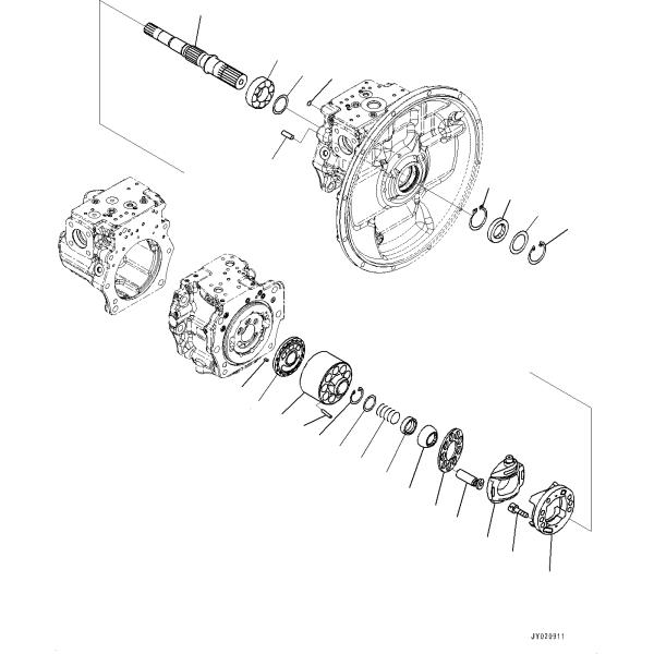 708-2G-00181 708-2G-01181 708-2G-04740 Komatsu PC 300-8MO 350-8MO 360-8MO гидравлический насос пневматик насос поршневый насос