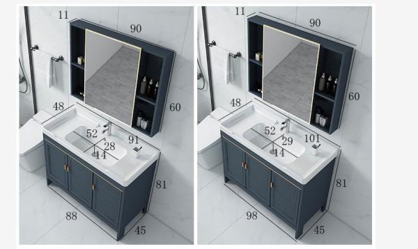 Fireproof Bathroom Wash Basin Cabinet Bathroom Cabinet With Mirror And Washbasin