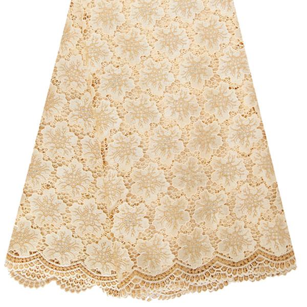 F50275 51"-52" width wholesale guipure embroidery lace fabric for dress/ suit/ garment