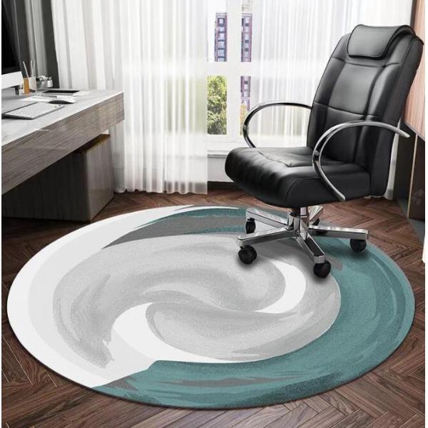 Гостиная Геометрический декоративный ковровый стул Полный коврик Круглый компьютерный стул