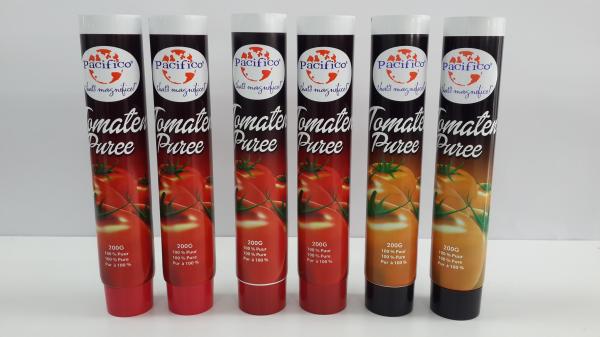 200Ml Liquid Foods plastic tube containers Tomato sauce Packaging Aluminum Barrier Laminated Material