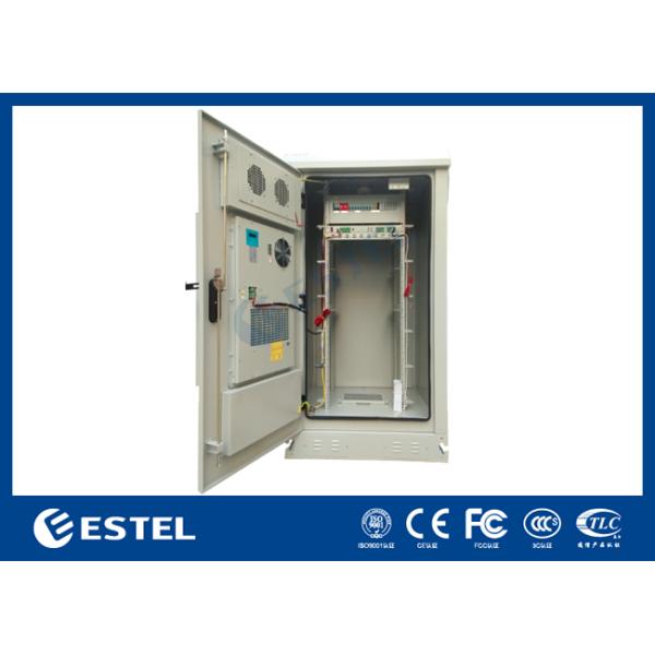 Integrated Outdoor Battery Cabinets 19 Inch Rack Telecom Cabinet With Power Distribution