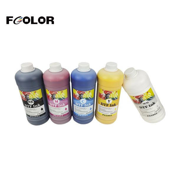 FCOLOR DTF Ink New PET Heat Transfer Film Pigment Dtf Ink for Epson DX5 XP600 L1800 L805 8550 DTG Textile Printer