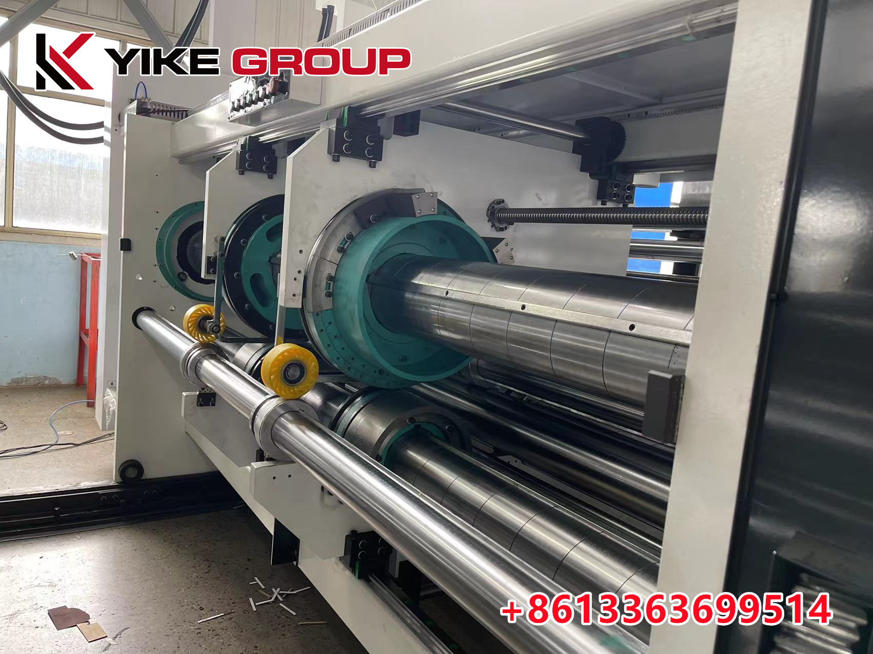 YK-1224 Высокоскоростной флексо 3 цветной принтер Slotter Machine для картонной коробки изготовления от YIKE GROUP