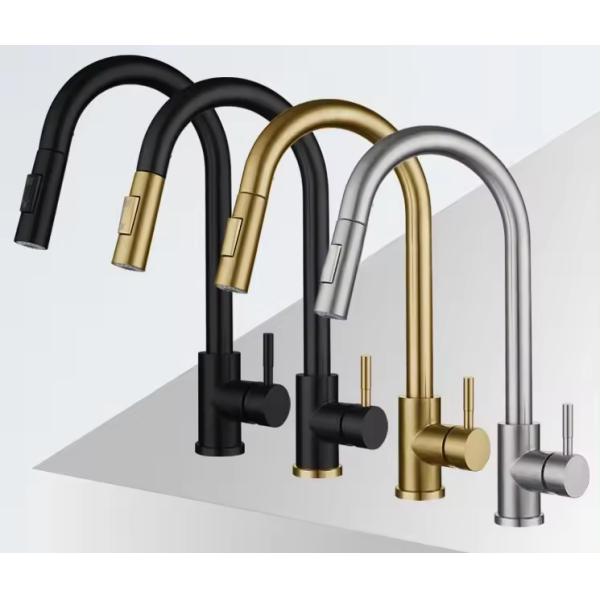 Stainless Steel Touch Kitchen Faucet by Lizhen Automatic Sensing Pull-Out Nozzle