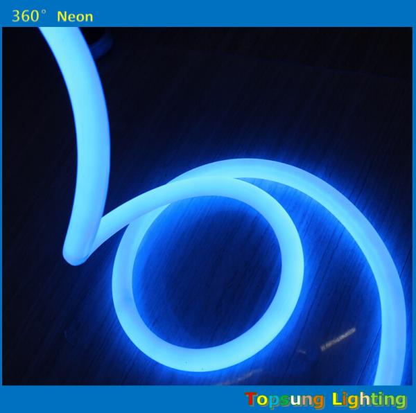 16mm 360 degree round led neon tube blue flexible decoration lights 24V