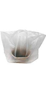 Thank You T-Shirt Bags (350 Count), Plastic - Bulk Shopping Bags, Restaurant Bag - T-Shirt Plastic Bags in Bulk - (11.5