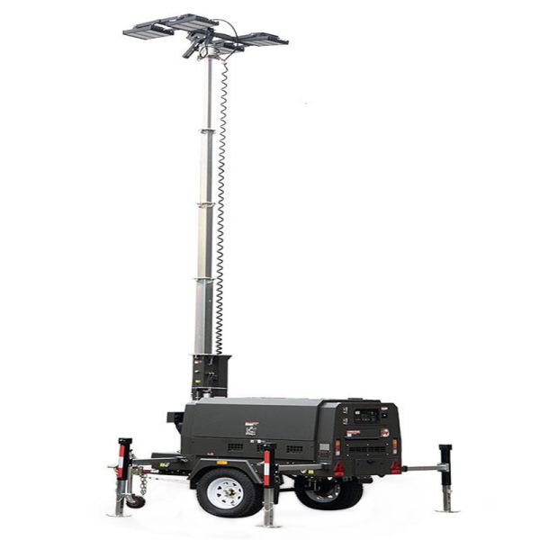 Diesel Powered Light Tower Relief Emergency Light Tower 45L Large Fuel Tank Portable Diesel Light Tower