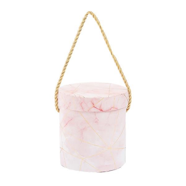 Les meilleures ventes de carton créatif d'emballage de fleurs de la Saint-Valentin Boîte cadeau avec poignée