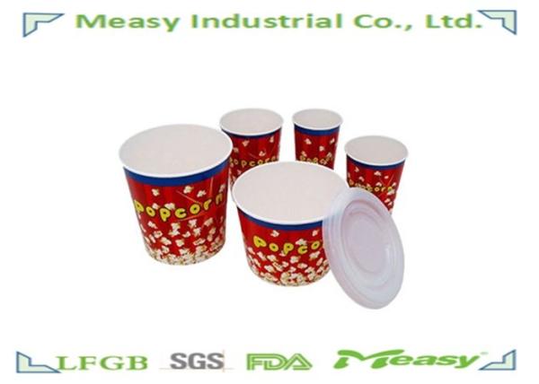 64oz Popcorn Paper Containers With Personalised Design Printing