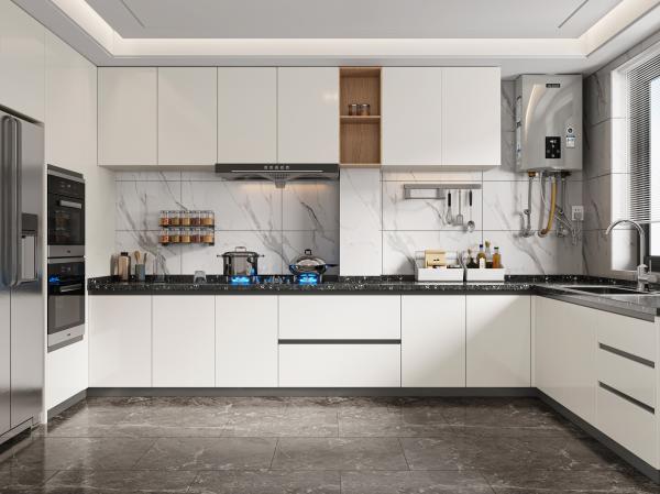 Cabinets de cuisine en bois modulaire