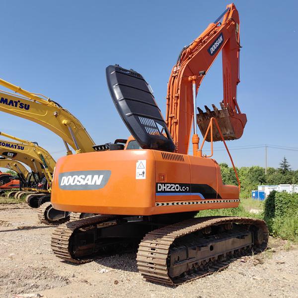 Doosan DH220-7 Used Crawler Excavator 108kw Rated Power 21 Tonnage
