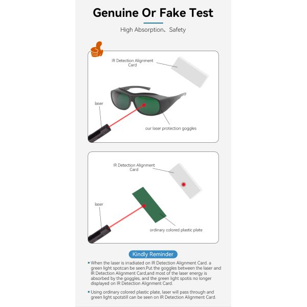 Laser protective lenses 1064nm safety glasses laser protective glasses IPL SAFTY GLASSES co2 laser protection glasses Laser protective glasses certified 610-1200nm OD6 laser protector laser protective