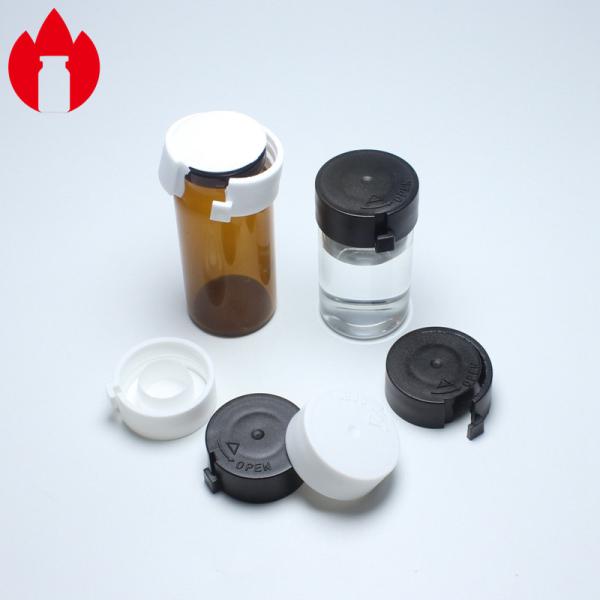 20mm ясное или чернота гофрируют пластиковые завинчивые пробки для гофрируют пробирку