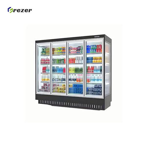 Réfrigérateur à bière à 4 portes avec porte vitrée