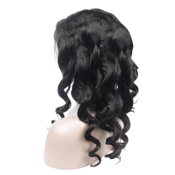 Attractive Cambodian Lace Front Human Hair Wigs Loose Wave Full Cuticle Aligned